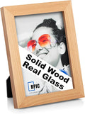 RPJC 5x7 inch Picture Frames Made of Solid Wood High Definition Glass by RPJC