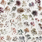 50PCS Vintage Dried Flower Stickers, Aesthetic Plant Decals - Image 2