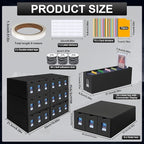 Card Storage Box, 10800+ Trading Card Storage 1950+ Toploader Card Storage Box - Image 4