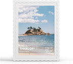 12x16 Picture Frame with Mat for 11x14, Wavy Edge Wooden Real Glass Photo Frame by THKRLOF