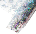 HYANG Transparent Butterfly PVC Super Clear Holographic Vinyl Faux Leather by HYANGHAVEPUPVCALLLEATHER