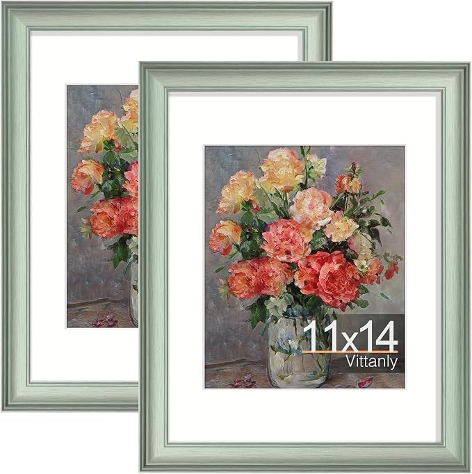Vittanly 11x14 Picture Frames Set of 2, Ornate Vintage Photo Frame by Vittanly