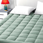 EASELAND Twin XL Mattress Pad Pillow Top Mattress Cover Quilted Fitted Mattress by EASELAND
