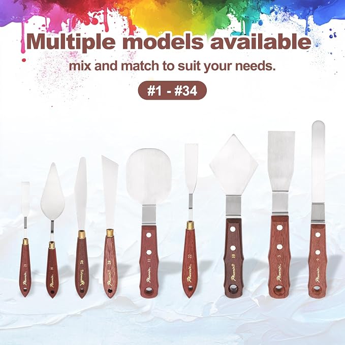 MECCANIXITY Pack of 1 Palette Knife No.21, 8.3" Long Palette Knives - Image 5