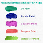 Canvas Boards 5-Pack 12"x16" – Flat Canvas Panels, Primed Polyester-Cotton - Image 4