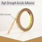 3M Double Sided Tape Heavy Duty Made of 300LSE 0.39"×36Ft Clear Mounting Tape - Image 2