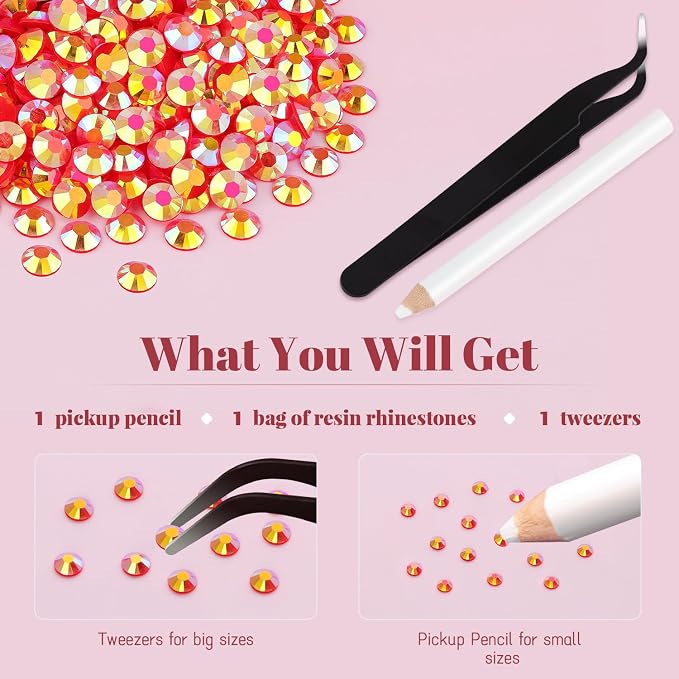 4000PCS 5mm Resin Jelly Rhinestones in Bulk, Bedazzling Flatback Crystals - Image 7