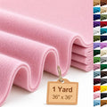Baby Pink Large Felt Fabric 36" x 36", 1.4 mm Soft Felt Sheet, Nonwoven Fabric by ZANEXIR
