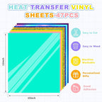 Heat Transfer Vinyl Bundle-47 Pcs 12" x 10" Iron on Vinyl - Image 6