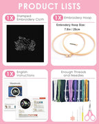 TINDTOP Embroidery Kit for Beginners Adult, Frog Embroidery Kit | Include - Image 2