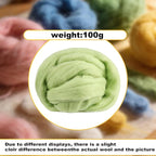 Wool Roving-3.5oz Needle Felting Wool, Soft Multi-Color Wool Fiber, Perfect - Image 2