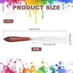 MECCANIXITY Pack of 2 Palette Knife No.18, 9.4" Long - Image 2