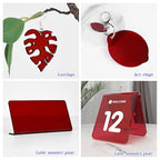 5 Pack Acrylic Sheet Red Transparent Colored Translucent Sheets Easy to Cut - Image 2