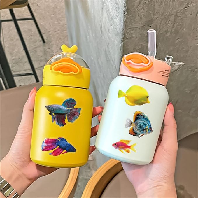 50PCS Clear Tropical Marine Life Ocean Stickers PET Fish Aesthetic Sticker - Image 4