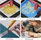 4 Pack Gold Basswood Sheets for Crafts, DIY Ornaments & Architectural Models - Image 6