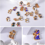 Bulk Gold Enamel Charms for Jewelry Making, Colorful Metal Charms Pendant for - Image 4