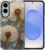 for Samsung Galaxy S25 Edge Case, Dandelion Stained Glass Pattern Glossy 2 in 1 - Image 2