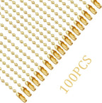 Lemonkey 100Pcs Ball Beads Chain Bulk, 4 Inch Dog Tag Metal Small Chain - Image 4