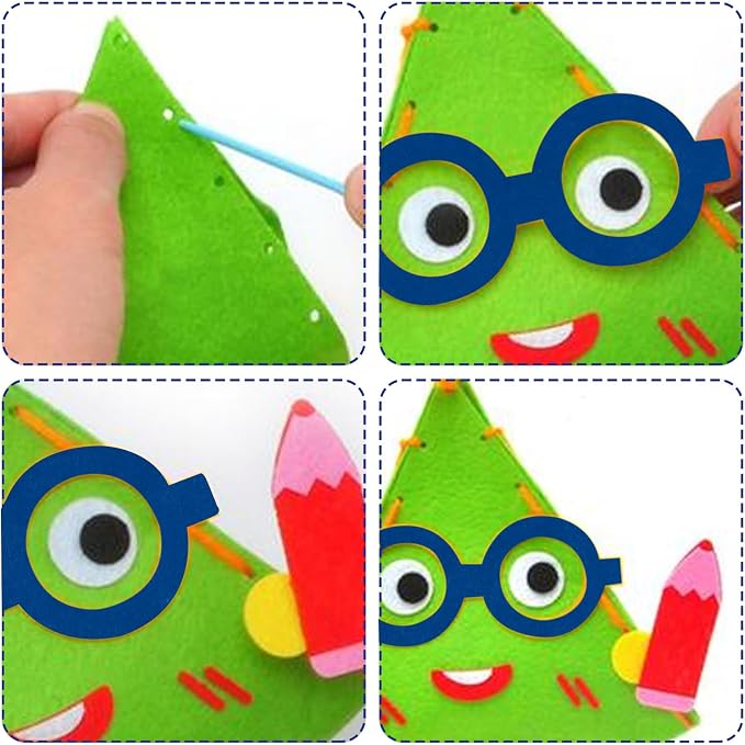 10Pcs Felt Sheets Fabric, for Halloween Christmas, for DIY and Sewing Projects - Image 5