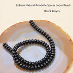 ICAI Beads 5x8mm Natural Rondelle Spacer Loose Beads - Image 3