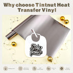 Tintnut Lime Color Holographic HTV Vinyl Roll, easy cut & weed, stretch washable - Image 3
