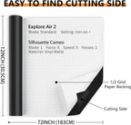 Lya Vinyl Matte Black Permanent Vinyl Roll, Window & Home Decal - Image 2