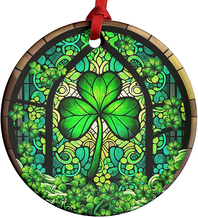 Irish St. Patrick's Day Ceramic Ornament by RigufuPersonalizedGifts