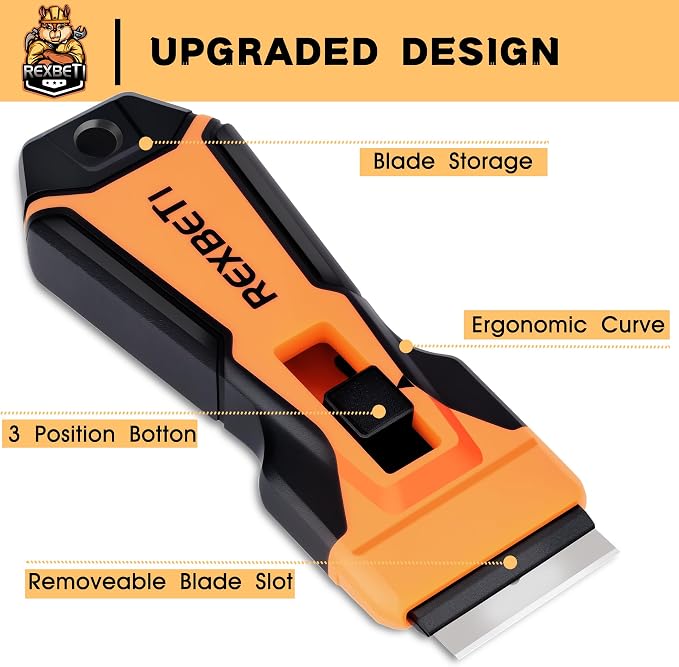 REXBETI Razor Blade Scraper Tool, 1 Pack Razor Scraper - Image 6
