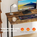 PayLessHere | 47 Inch Computer Desk | Vintage | Office Desk - Image 5