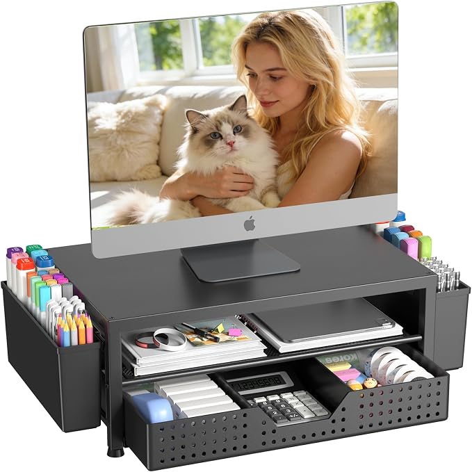 OPNICE Desk Organizers and Accessories, Computer Monitor Stand Riser by OPNICE