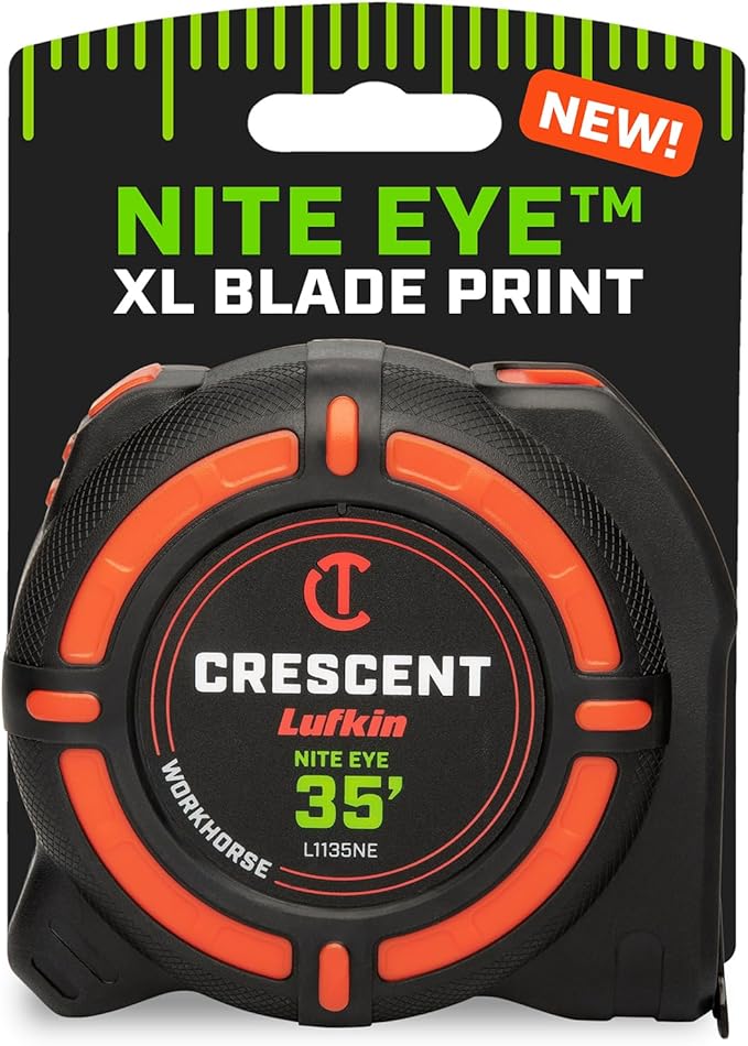 Crescent Lufkin 10 Meter / 35 Ft. Ft. WORKHORSE NITE EYE Tape Measure | by Unknown