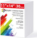 Simetufy 30 Pack Canvas Boards for Painting 11 x 14 inch, Blank Canvas Panels- by Simetufy