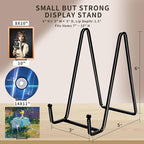 3 Pack 6" Metal Square Plate Stands - Image 5