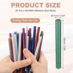 PATIKIL Hot Glue Sticks for Glue Gun, Dark Green - Image 2