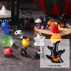 DIYDEC 50pcs Halloween Mini Resin Figures 50 Styles Tiny Resin Figures - Image 3
