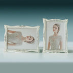 DIKAR 5x7 Vintage Picture Frames, Retro Silver Baroque Photo Frame - Image 4