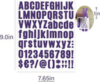810 Piece 10 Sheet Letter Stickers - Image 7