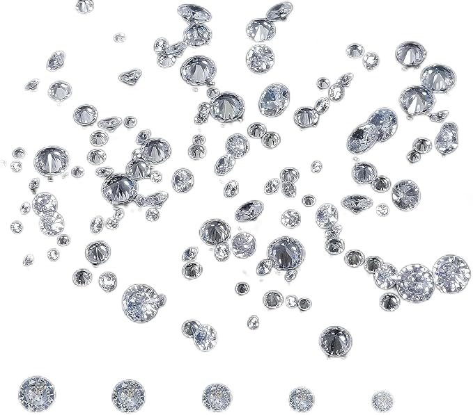 Cubic Zirconia Gemstones - 4mm 1000pcs crystal dimond Bulk Round Machine-Cut by HUMYCC