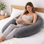 Pregnancy Pillow for Side Sleeping, 74 Inch C Shaped Long Body Pillow, Sleep - Image 6