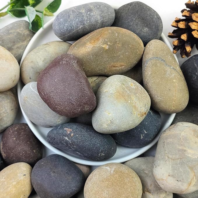 YISZM Natural River Rocks, Small Rocks by YISZM-ForYourNaturalLife