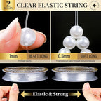 LEOBRO Pearl Beads for Bracelets, Friendship Bracelet Kit, Crafts & DIY Jewelry - Image 4