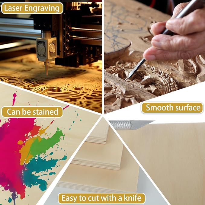 5 Pack Basswood Sheets for Crafts - Image 4