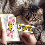 INFUNLY 6pcs Cartoon Cat DIY Cross Stitch Bookmark Kits - Image 6