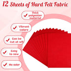 NEBURORA 12 Pcs 2mm Thick Stiff Felt Sheets - Image 5