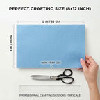 Blue Felt Fabric Sheets Stiff 20 Pcs 8" X 12", 1mm Thick Assorted Color Sewing - Image 2