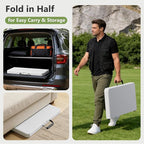 Folding Table 2 Pack, 36 Inch Square Foldable Card Tables, No Assembly Portable - Image 6