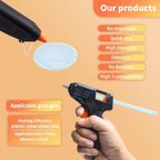 MATUFF Mini hot Glue Gun Sticks – 120 Pcs Clear hot Glue Sticks Dia 0.27” x 8” - Image 4