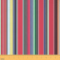 Mexico Style Fabric by The Yard, Colorful Stripes Soft Flannel Polyester No by CastleFairy