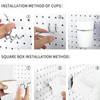 Kuhome 6 Sets Pegboard Bins Cups - Image 6