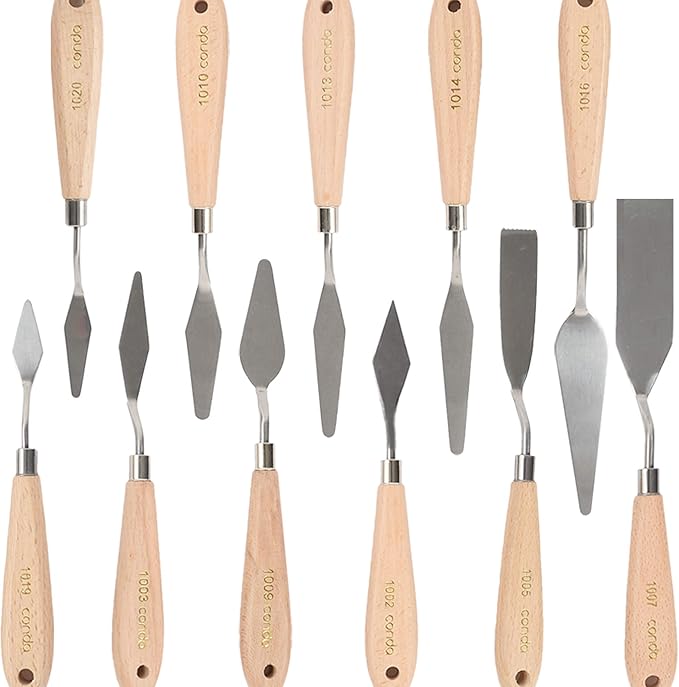 CONDA 11 Piece Stainless Steel Spatula Palette Knife Professional Palette Knife - Image 2